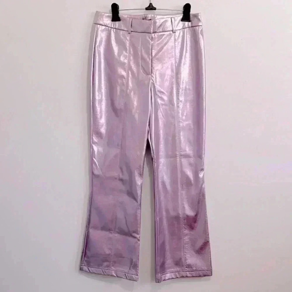 BNWT 7 for all mankind Women’s metallic pants size M - Picture 2 of 4
